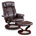 Simili cuir brun foncé