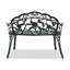 Elegant Aeruginous Cast Aluminum Patio Bench-1062887235