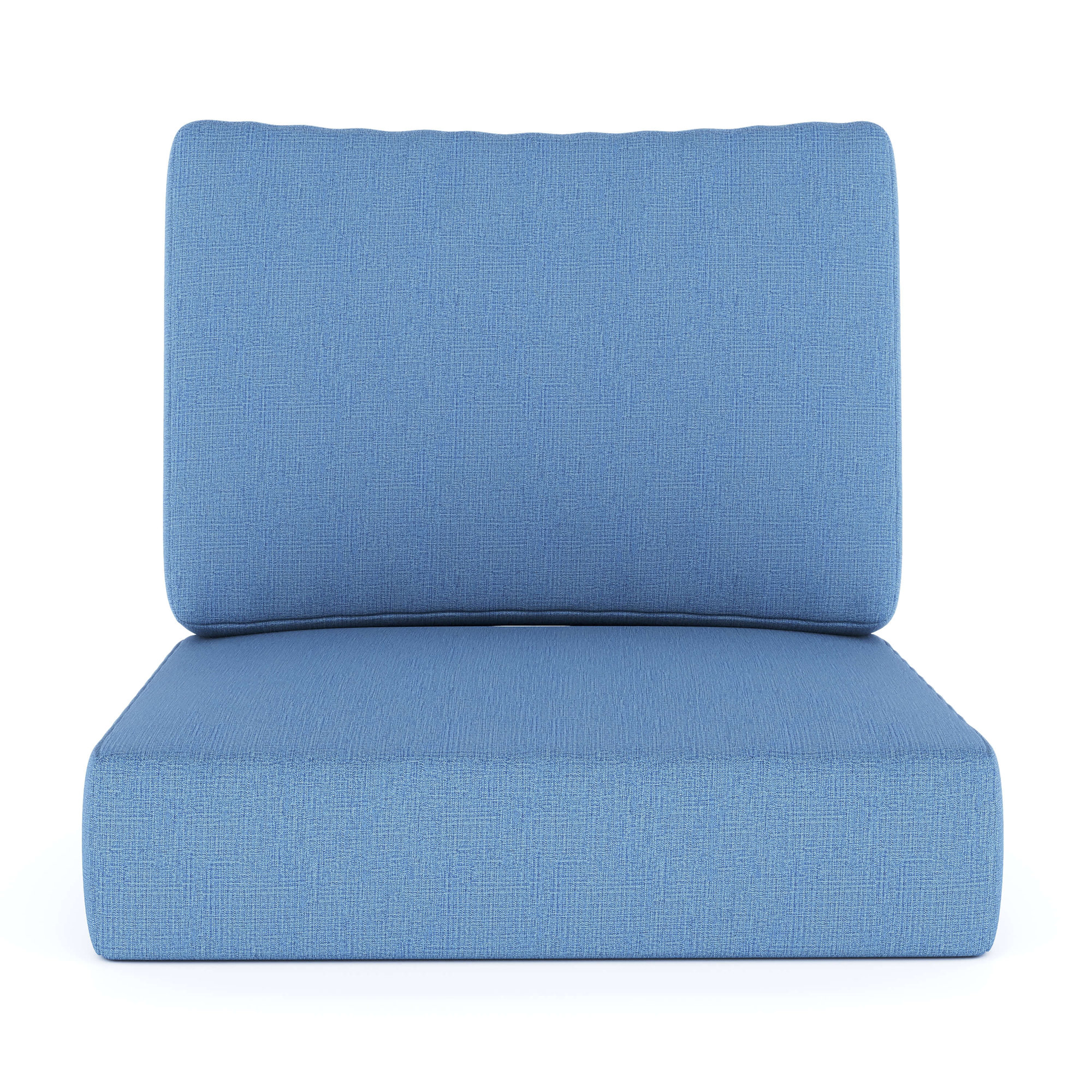 Amala Outdoor Sunbrella® Seat/Back Cushion, 25" W x 25.5" D, Sunbrella® Cast Ocean Plainweave