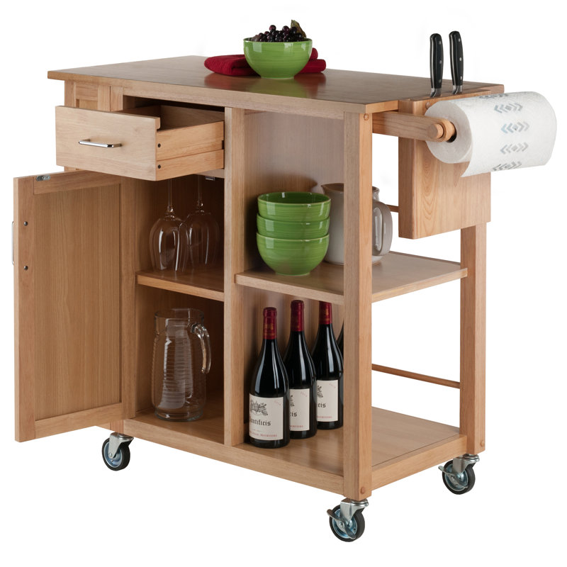 Kedwin Solid Wood Kitchen Cart