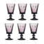 La Rochere Napoleon Bee Aubergine 9 Oz. Wine Glass, Set Of 6.