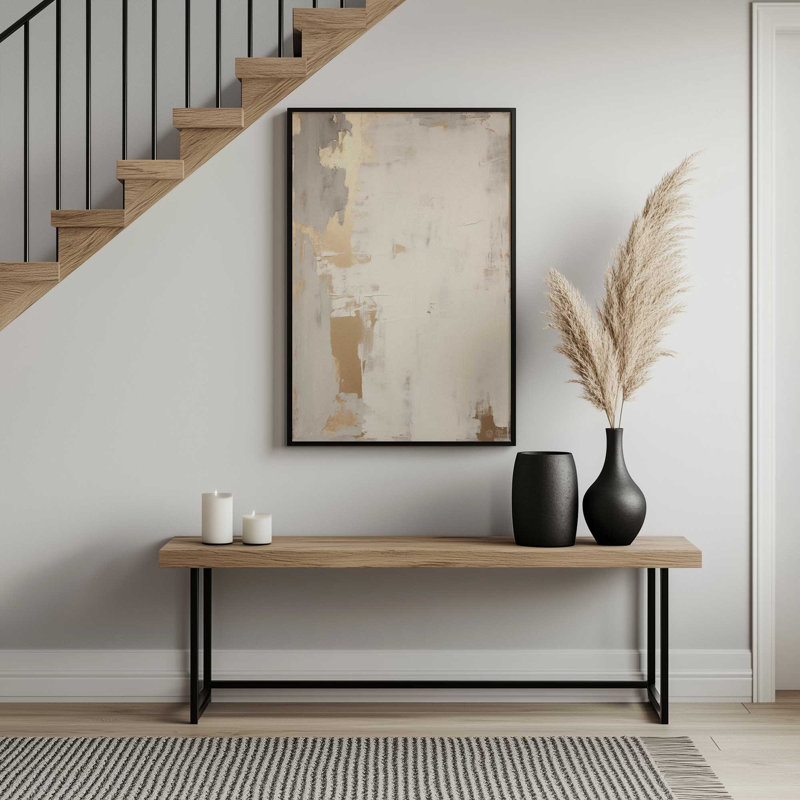Golden Haze I, 25.25" H x 19.25" W, Brushed Gold Single Picture Framed