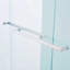 Porte de douche à double porte coulissante de 56 à 60 po x H 60 po, cadre en alliage d'aluminium, verre trempé clair de 1/4 po (6 mm) d'épaisseur.