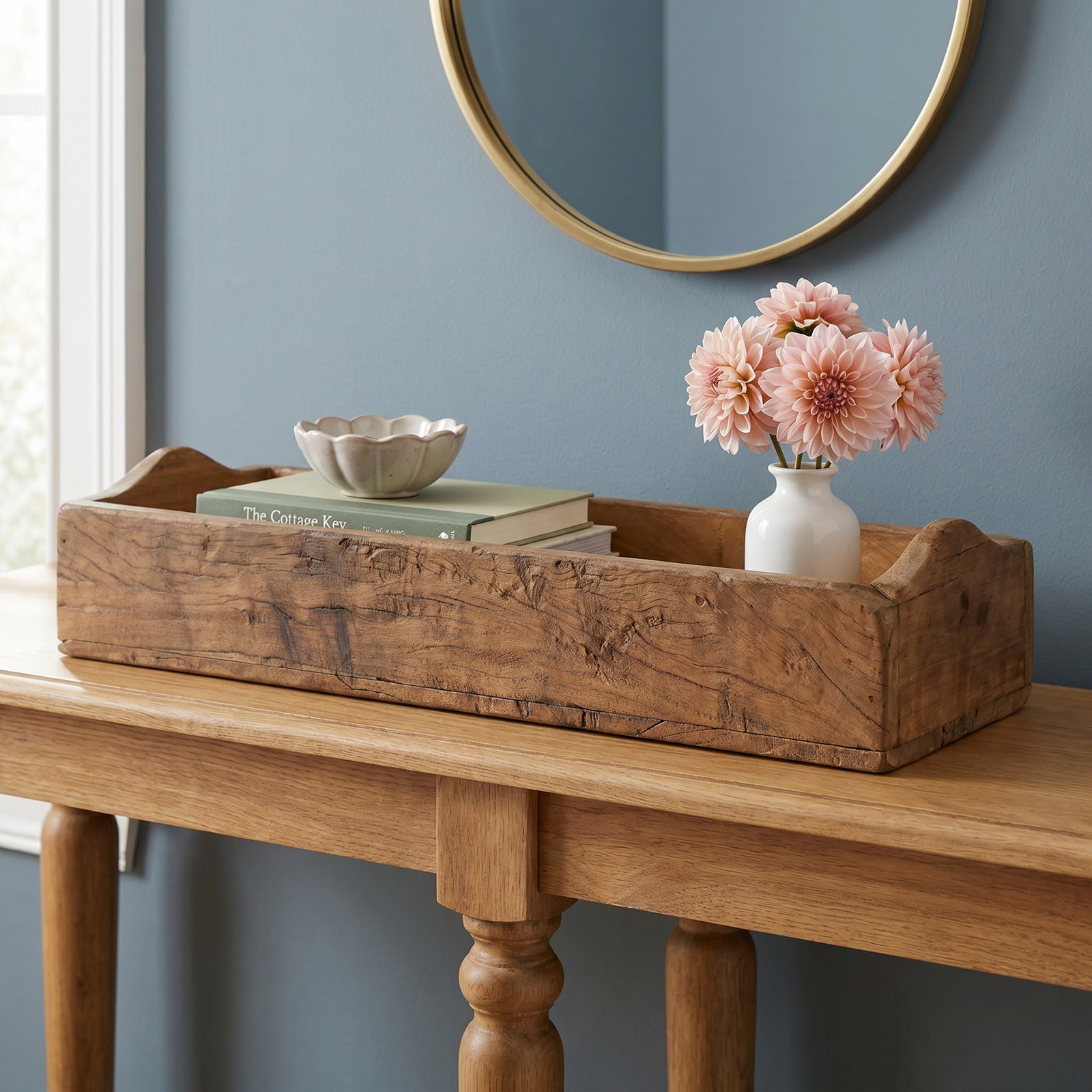 Frony Solid Wood Tray - Set of 3