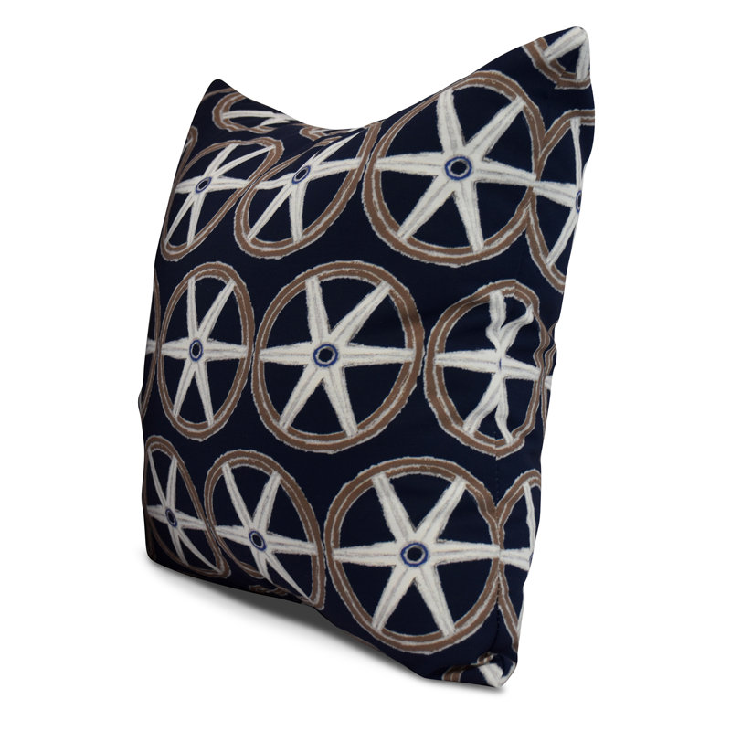 Housse et insert de coussin carré Nantucket, Bleu marine, 18 po x 18 po