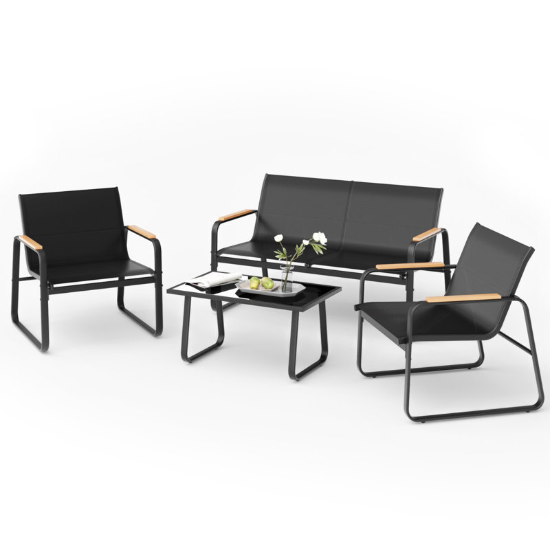 4 - Person Patio Dining Set Rectangular Table