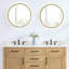 Comptoir de meuble-lavabo double 60 po avec trous pour robinet de lavabo Arbios-92756959
