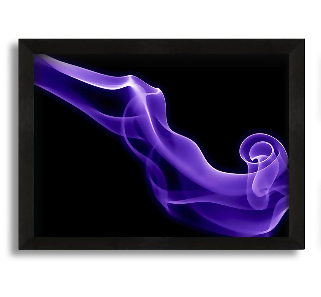 Gerahmtes Wandbild Lilac Purple Smoke