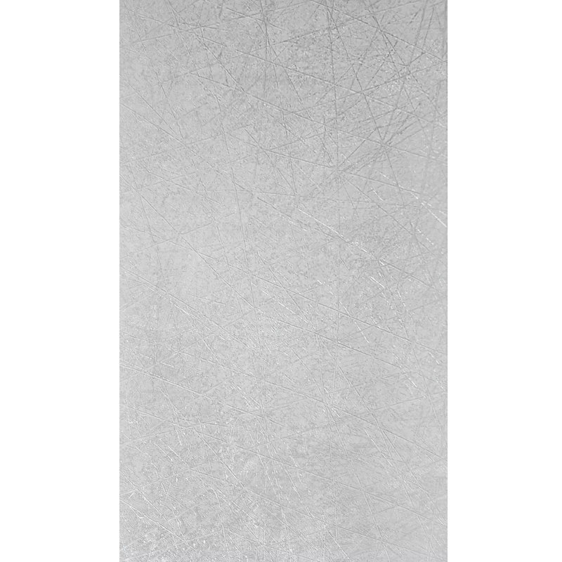 Rouleaux de papier peint texturé en faux plâtre argenté gris clair