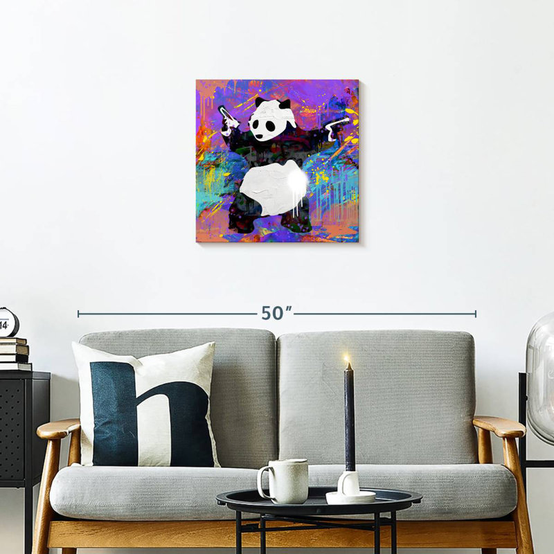 Brampt Pandamonium, 20" H x 20" W