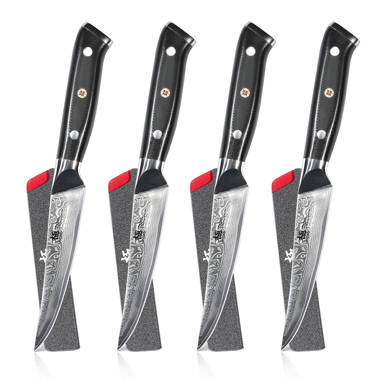 Kyoku 5-Piece Japanese Kitchen Knife Block Set