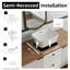 Lavabo de salle de bain semi-encastré 19 po x 15 po avec trop-plein Los Flexi