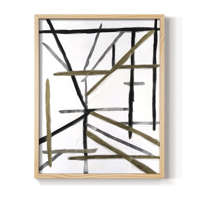 Edifice I, reproduction encadrée - bois massif, Naturel, H 11 po x l 9 po