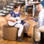 Learniture Structured Crescent Stool -Flexible Modular Collaborative Soft Seating For Office, Home, Lounge And School Classrooms With Durable Frame 1014N-64497054-64497055-64497058