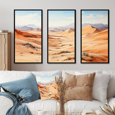 Desert Sahara Landscape - Desert Wall Art Set
