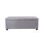 Banc de rangement rembourré en tissu Bacca-134365401