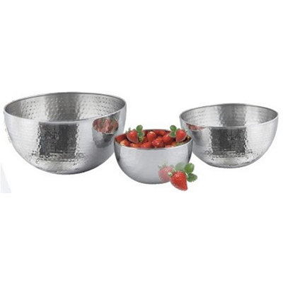 Ensemble de pots de mélange en acier inoxydable starcraft et martelé 3 pièces
