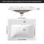  Meuble-lavabo autoportant 24 po avec lavabo en résine, armoire de plancher en chêne clair 24 po