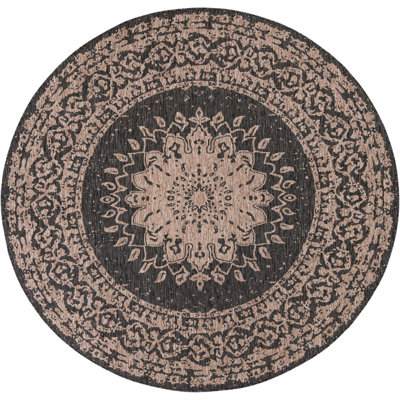 Contemporary Hintz Runner Rug Black Color
