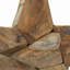 vidaXL Christmas Star Brown Solid Teak Wood-121073141