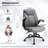 YAMASORO Executive Office Chair,Big and Tall Ergonomic Desk Chair with Adjustable Lumbar Support, Comfortable Computer Chair wih Flip-up Arms and Wheels, Gray-14755940