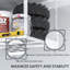 Support de plafond réglable en acier l 72 po Mashiya-2082567311-2082567308