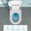 Toilette allongée pour bidet MONSFEST 1,28 gallons GPF