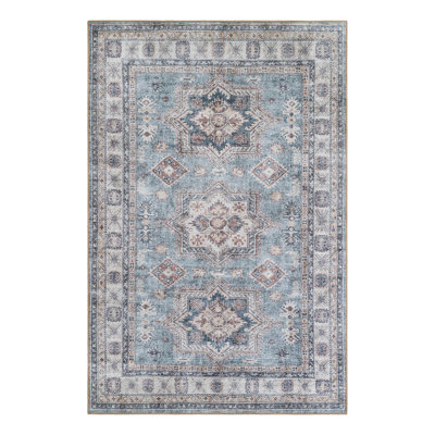 Marquavius Performance Chenille Floral Indoor Rug