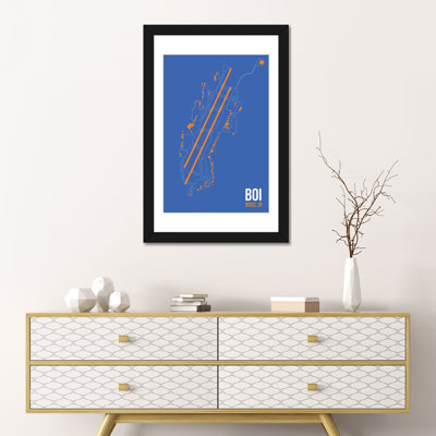 « boise », impression sur toile, "aéroport diagram series"