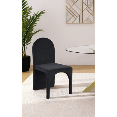 Chaise d'appoint en velours Car Pathia