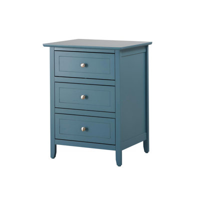 Teal Accent Nightstand For Modern Bedrooms