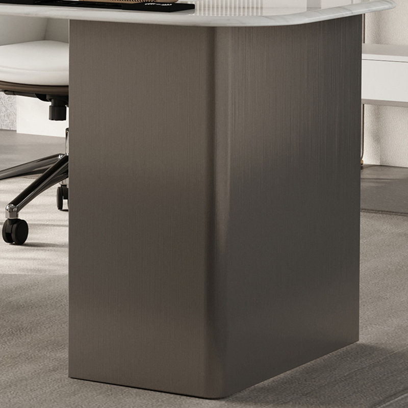 Bureau en granit, bureau à domicile, H 29,53 po x l 70,87 po x P 27,56 po