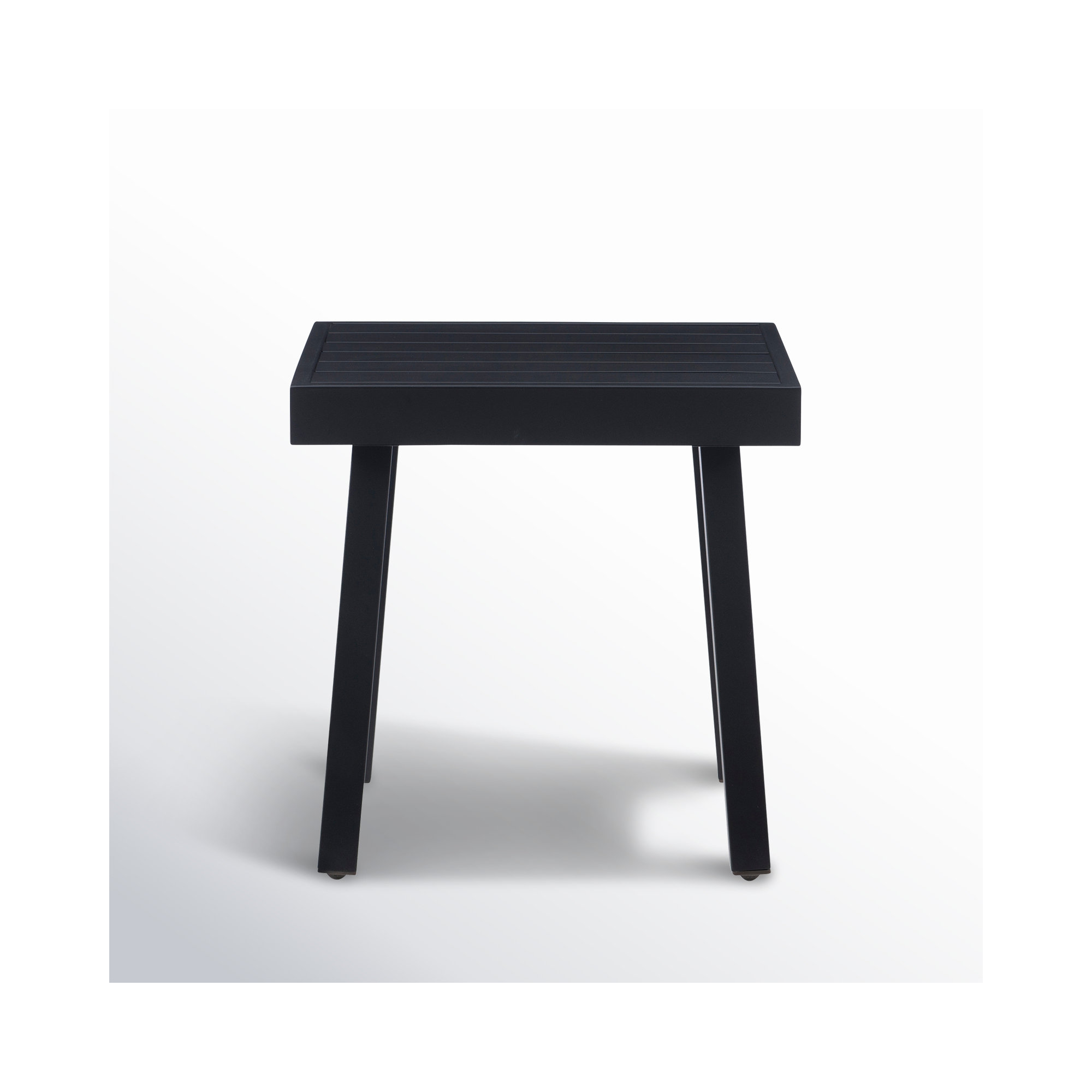 Armando 20'' Aluminum Outdoor Side Table, Black