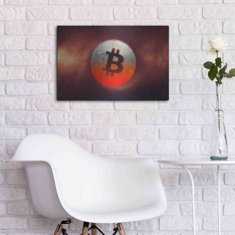 «Cosmic Crypto Bitcoin» par Epic Por «Cosmic Crypto Bitcoin» par Valentyn Artemenko, H 16 po x l 24 po