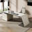 Rectangular Stone+Manufactured Wood with 3 drawers desk-109244657-109244656