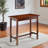Cab Walnut Finish Dining Table with Two Storage Drawers, 33.1'' H X 39'' W X 19.5'' D
