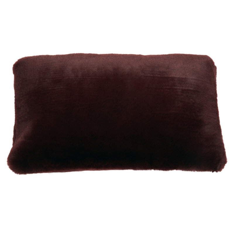 Adebare Rectangular Lumbar Cushion, Red Wine