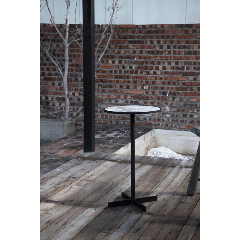 Table de bout Arthav, Vert foncé, Noir