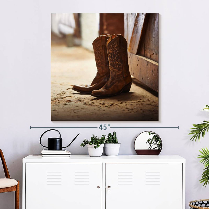 Lelar Barn Cowboy Boots, 33" H x 33" W
