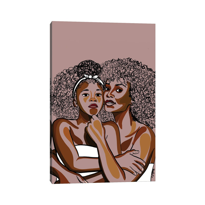 Mommy And Me IV by NoelleRx - Wrapped Canvas Print, 20.32 cm H x 30.48 cm W
