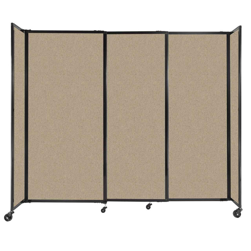 Cloison portative coulissante en tissu StraightWall, H 72 po x l 86 po x P 1 po, Vert forêt