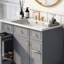 Rectangular 3 Hole Bathroom Resin Sink 36X18", White, 4" Centre Faucet Applied, & Functional 36X18" Sink, Vanity Top, Fits Faucet, Enhanced Durability Feature
