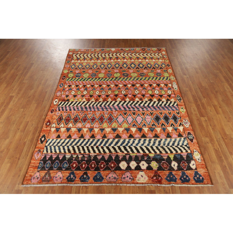 Tapis oriental marocain fait à la main 6 x 10