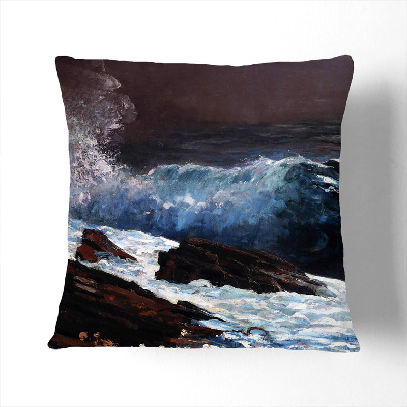 Sunlight On The Coast Square Throw Cushion, Stone, 55cm H x 55cm W x 20cm D
