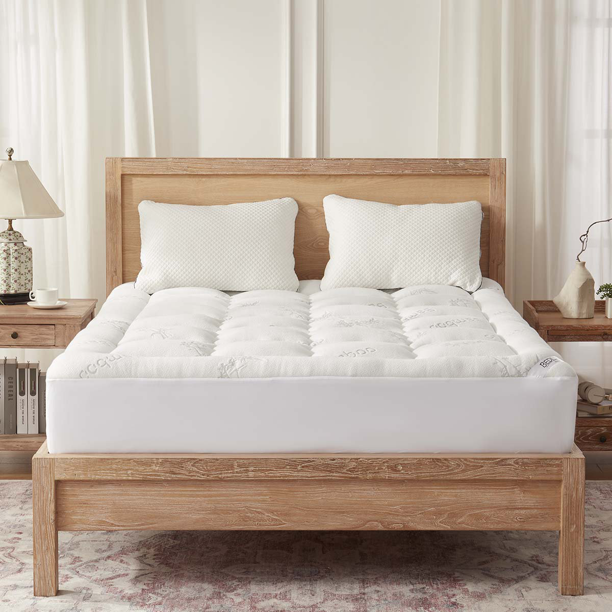 BEDLORE Surmatelas 160x200cm Mousse Mémoire De Forme 7,6cm - Soulage Pression, Respirant Et Antidérapant
