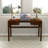 Brown Solid Wood Desk With Drawers, Classic Solid Wood Desk For Study, Office