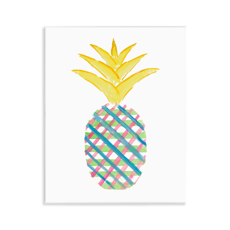 Art mural à carreaux à motif ananas par Julie DeRice