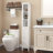 66.92" Tall Bathroom Storage Cabinet With Adjustable Shelves