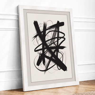 Gestural Energy Abstract - Framed Print