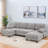 U-shaped Sectional Sofa With Dual Chaise Lounges, Storage Pockets And Armrest Pillows-950727183